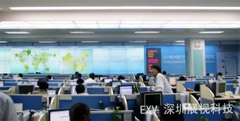中兴通讯选用exv的dlp拼接墙方案 exv协助中兴通讯打造全球呼叫中心工程